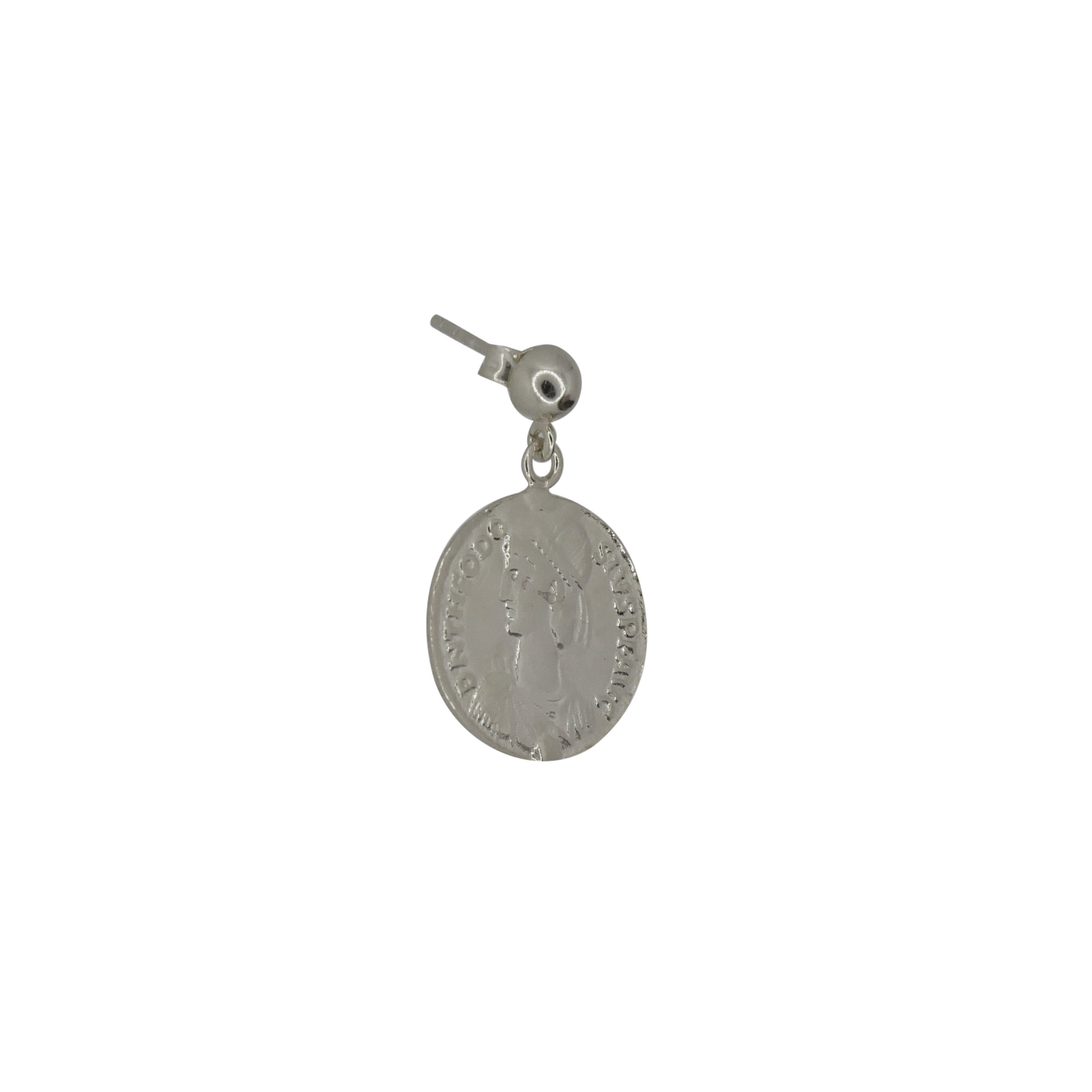 Coin Stud Silber