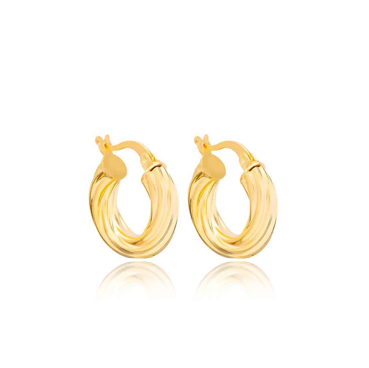 Twisted Hoops gold - by emba